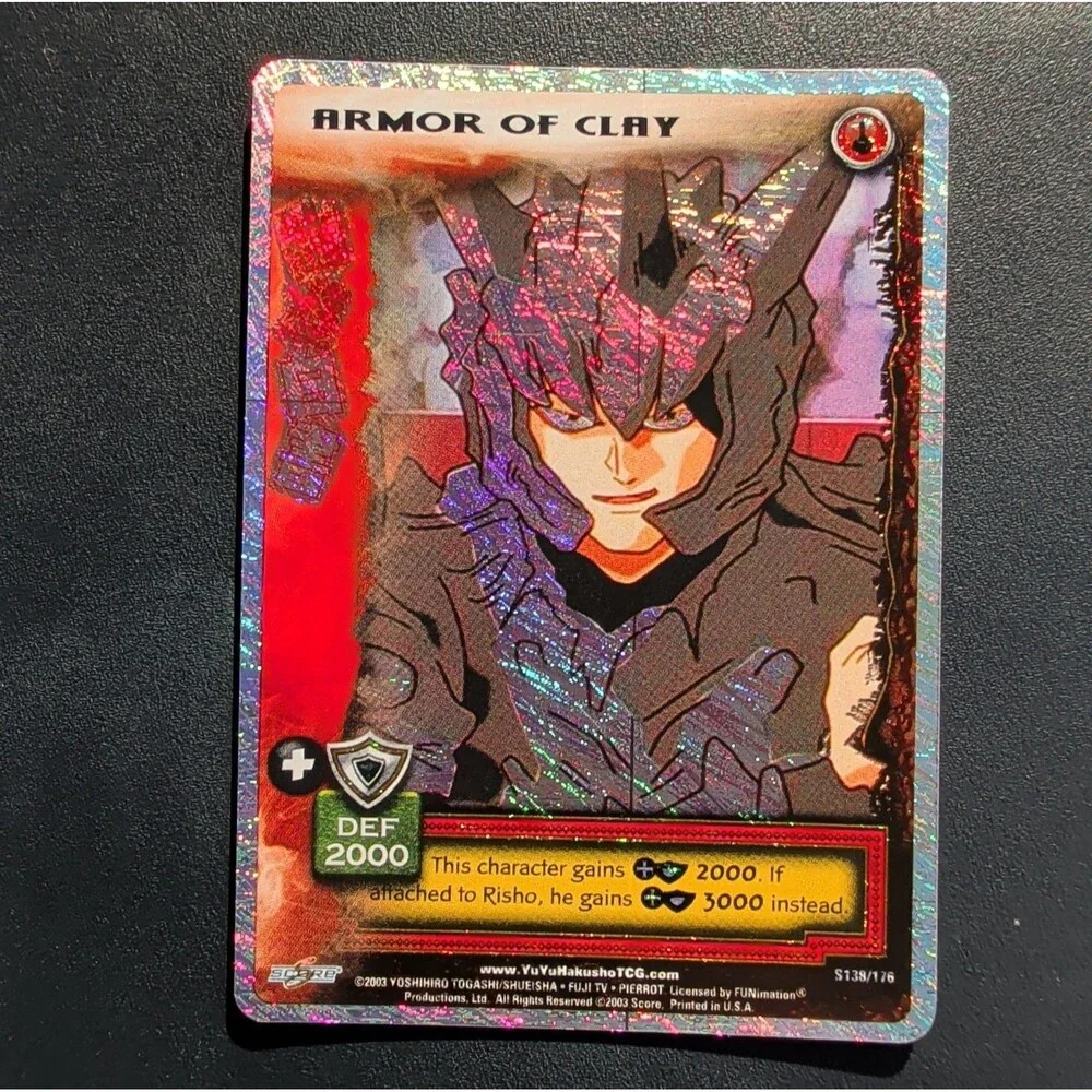 Yu-Yu Hakusho TCG Armor of Clay S138/176 Foil Score 2003 Vintage